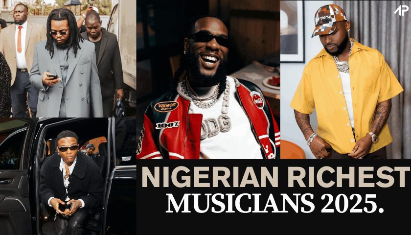 Top 10 Richest Musicians in Nigeria 2025