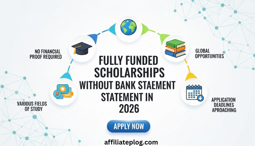 Fully Funded Scholarships Without Bank Statement in 2026 (Apply Now)