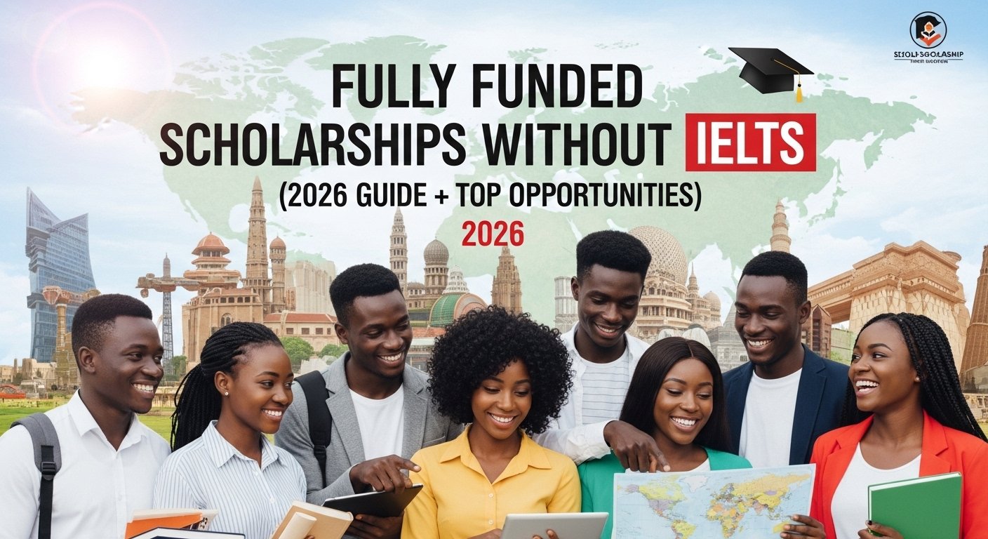 Fully Funded Scholarships Without IELTS for African Students (2026 Guide + Top Opportunities)