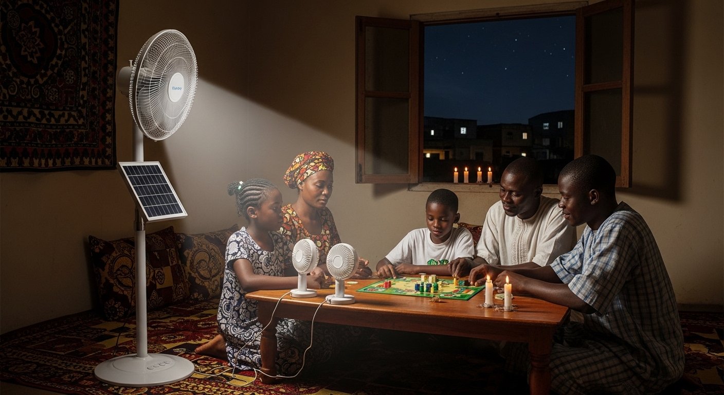 Top 5 Best Solar Fan for Blackouts in Nigeria 2026 – Long Battery & Strong Cooling