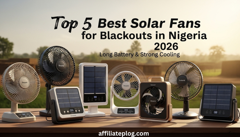 Top 5 Best Solar Fan for Blackouts in Nigeria 2026 – Long Battery & Strong Cooling